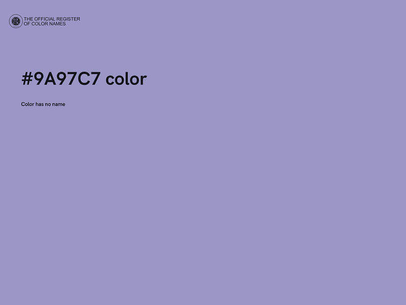 #9A97C7 color image