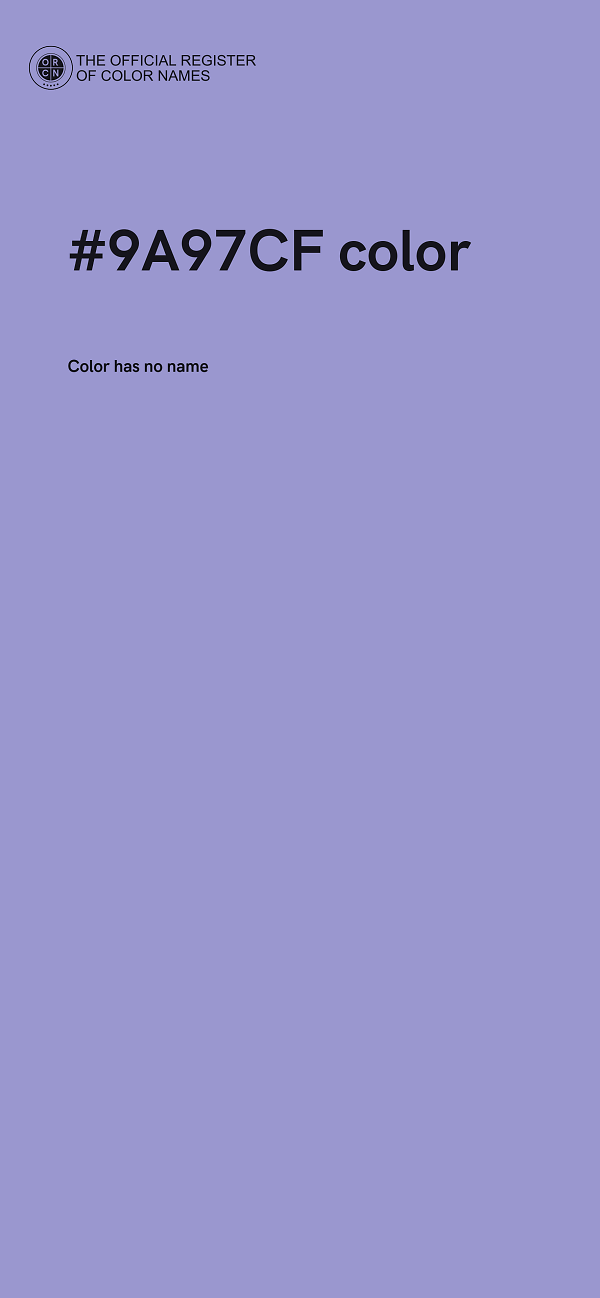 #9A97CF color image