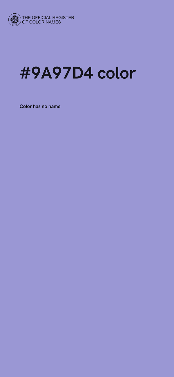 #9A97D4 color image