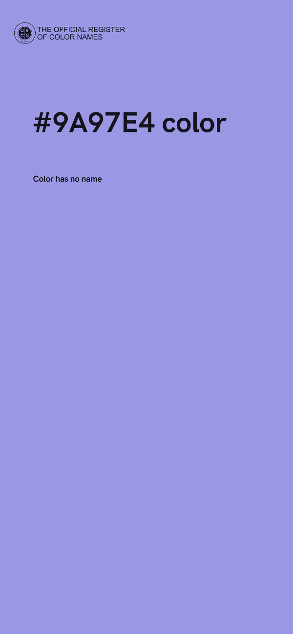 #9A97E4 color image
