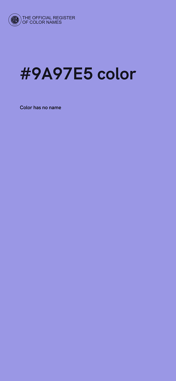#9A97E5 color image