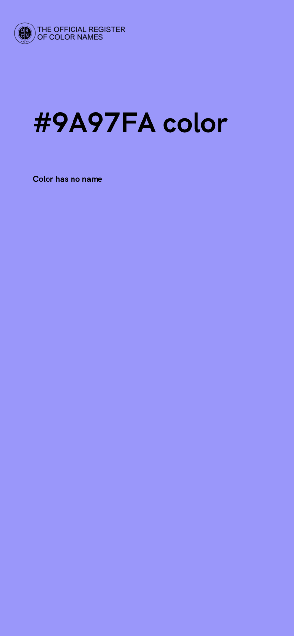 #9A97FA color image