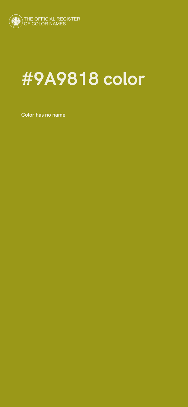 #9A9818 color image