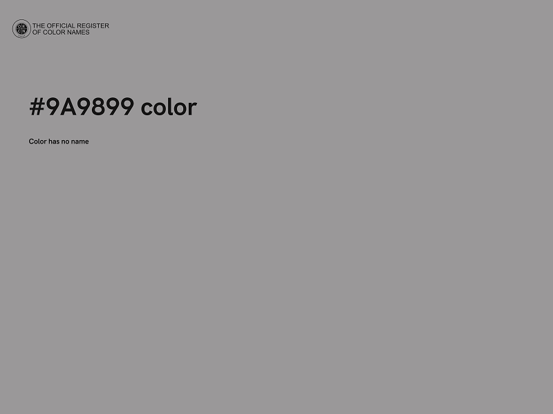 #9A9899 color image