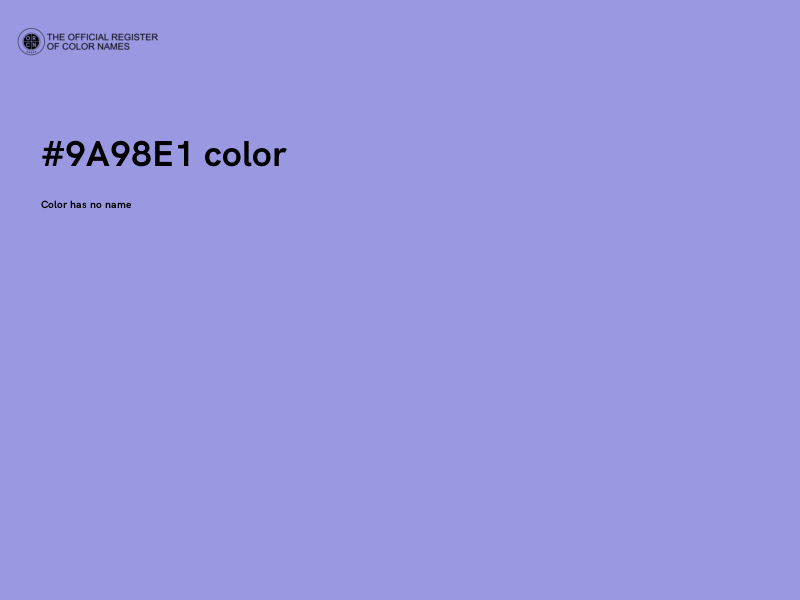 #9A98E1 color image