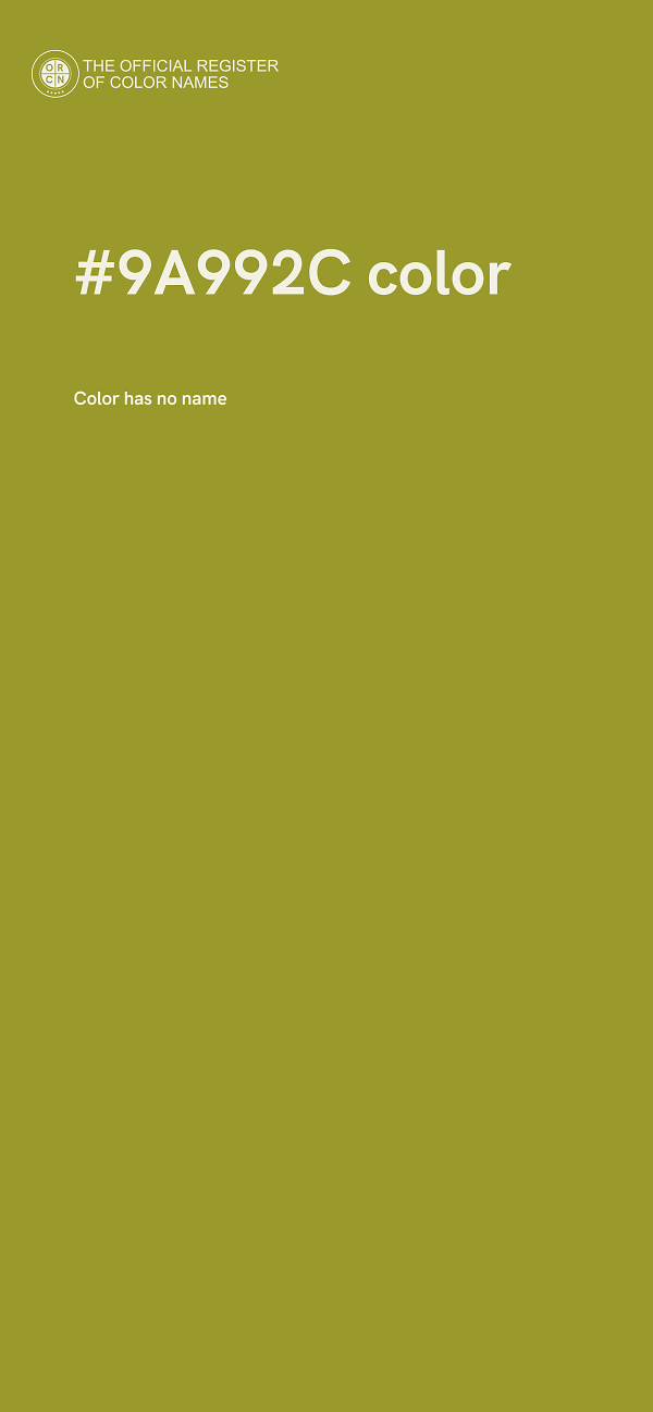 #9A992C color image