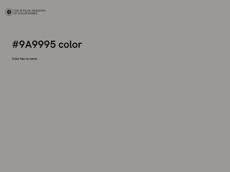 #9A9995 color image