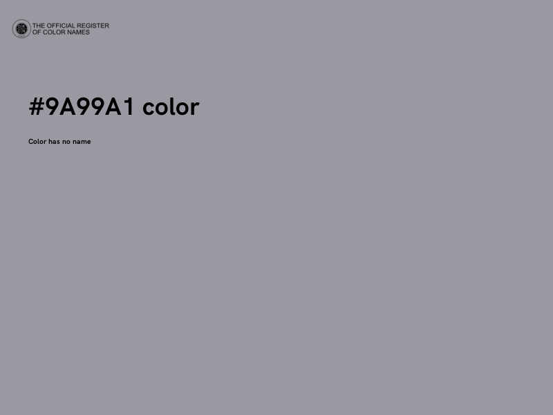 #9A99A1 color image