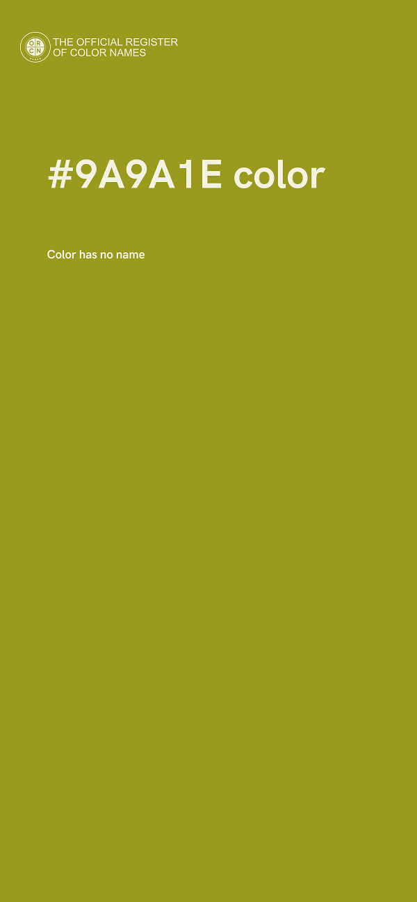 #9A9A1E color image