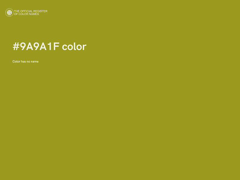 #9A9A1F color image