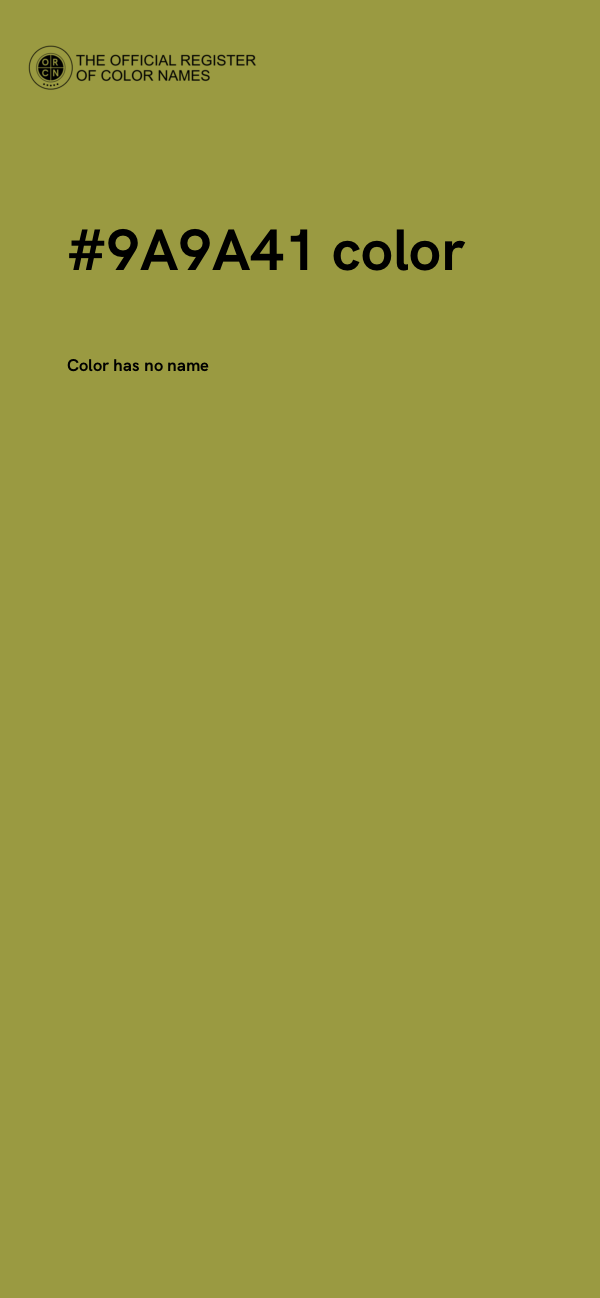 #9A9A41 color image