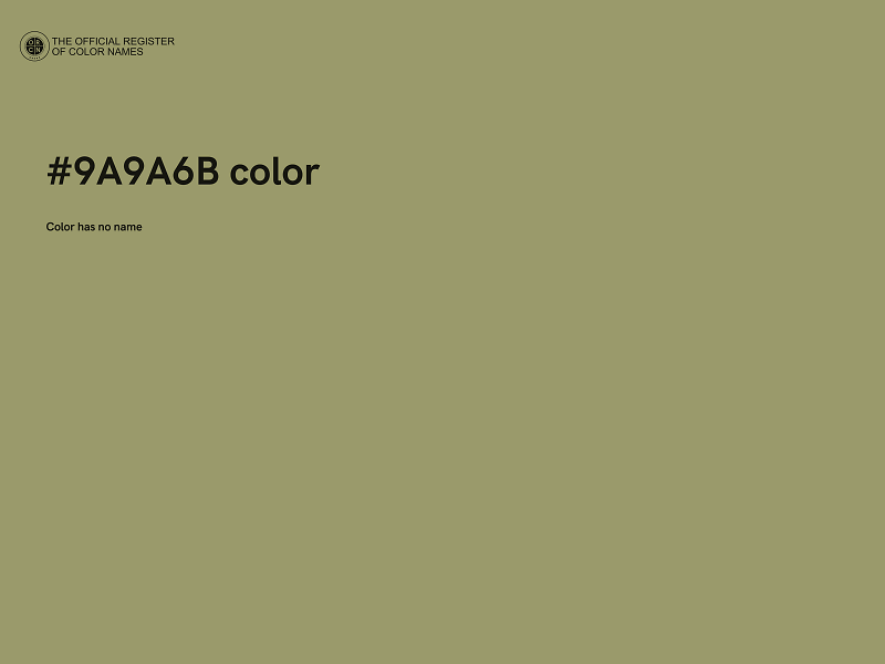 #9A9A6B color image