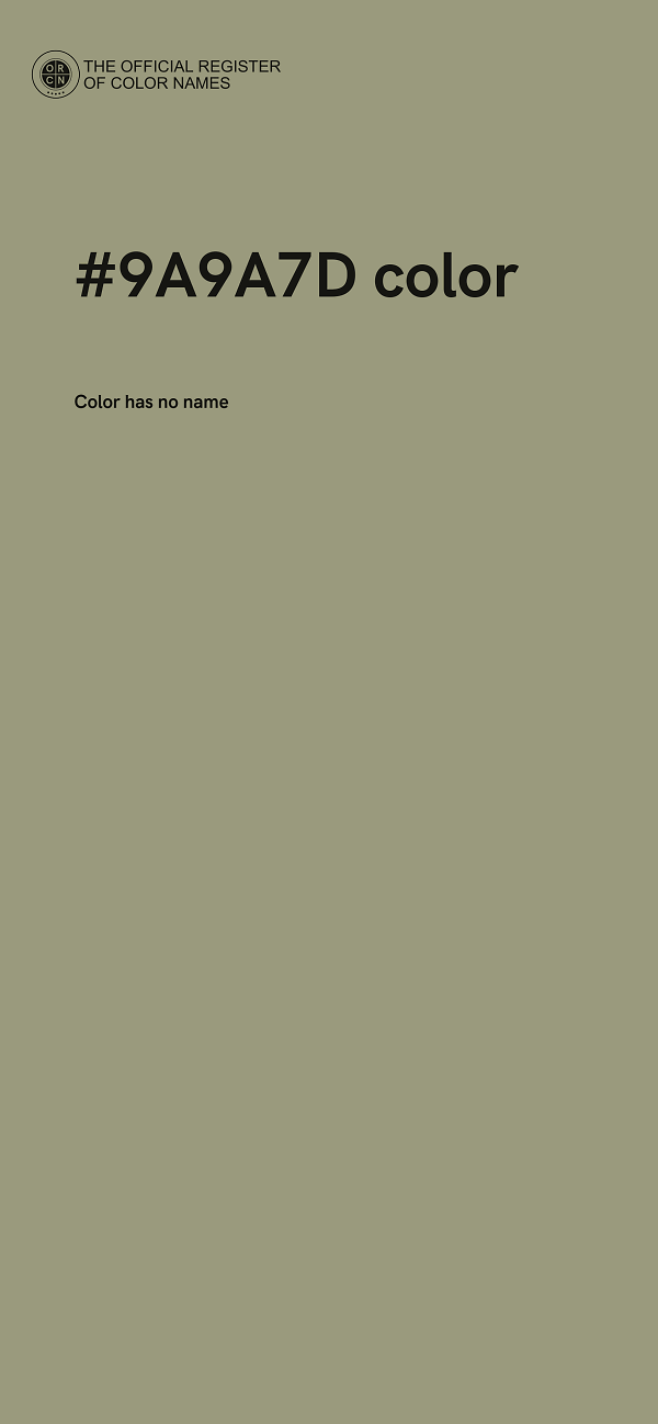 #9A9A7D color image