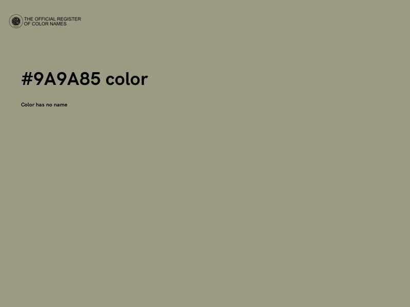 #9A9A85 color image