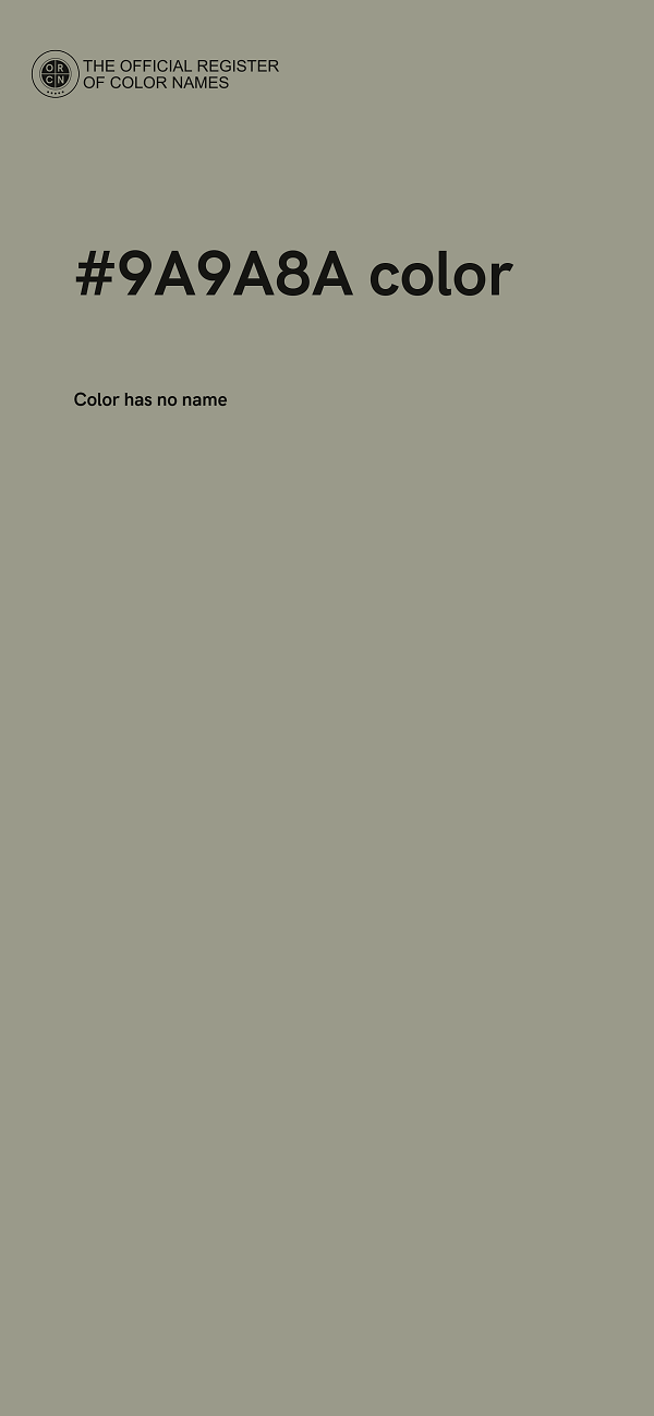 #9A9A8A color image