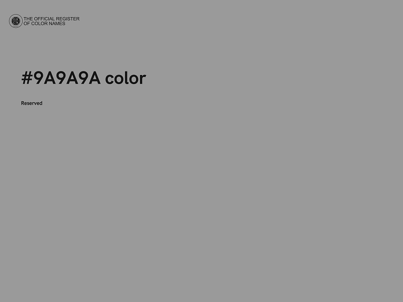 #9A9A9A color image