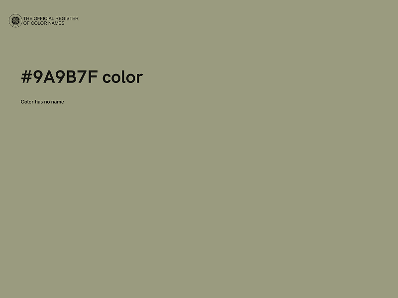 #9A9B7F color image