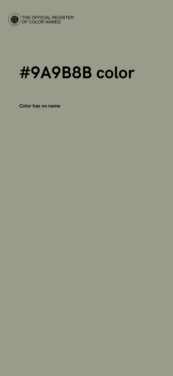 #9A9B8B color image