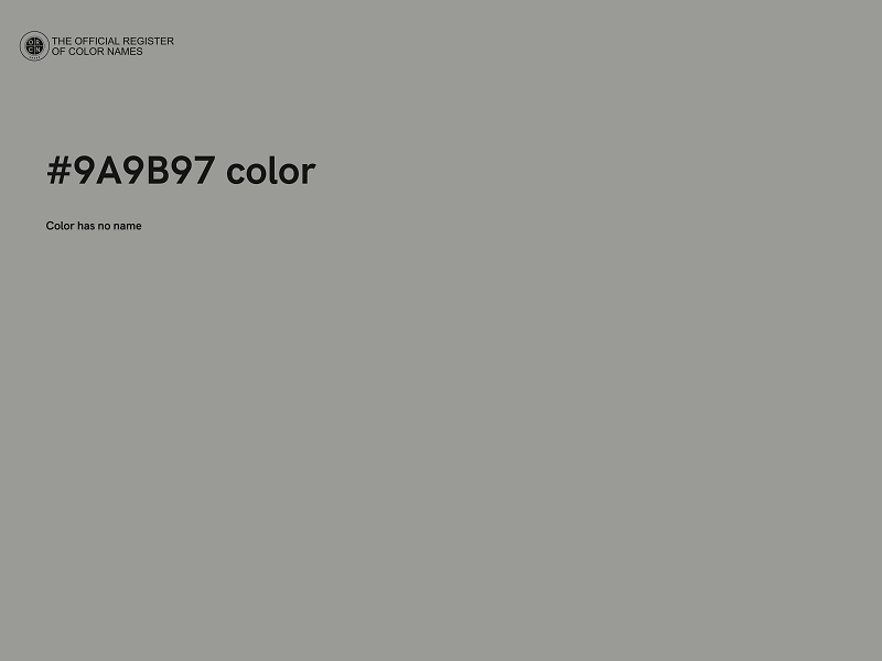 #9A9B97 color image