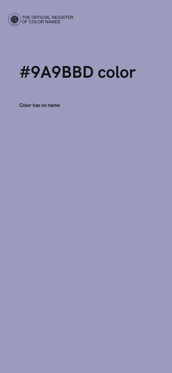 #9A9BBD color image