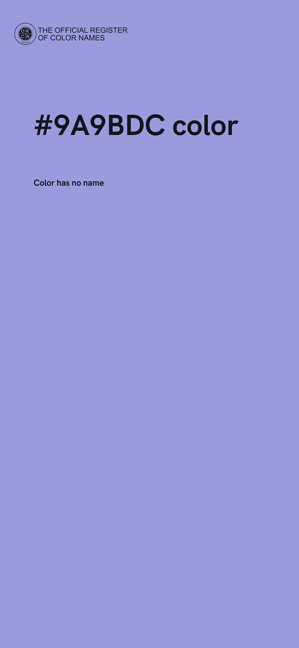 #9A9BDC color image
