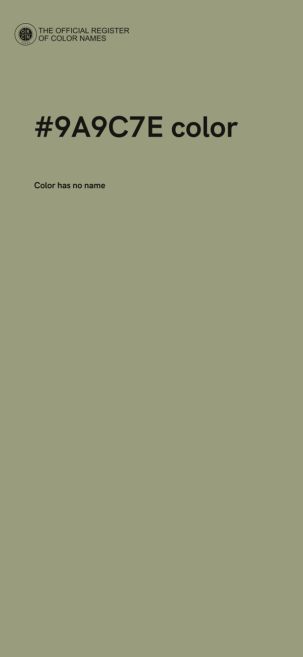 #9A9C7E color image