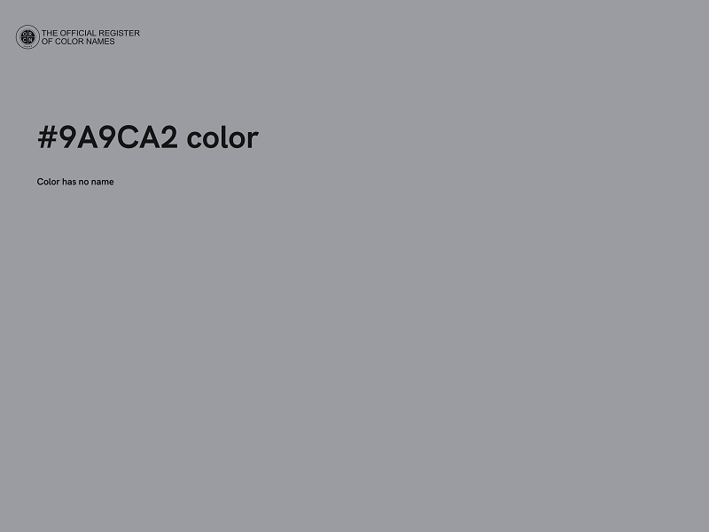 #9A9CA2 color image