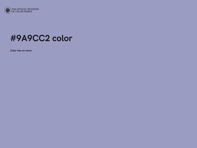 #9A9CC2 color image