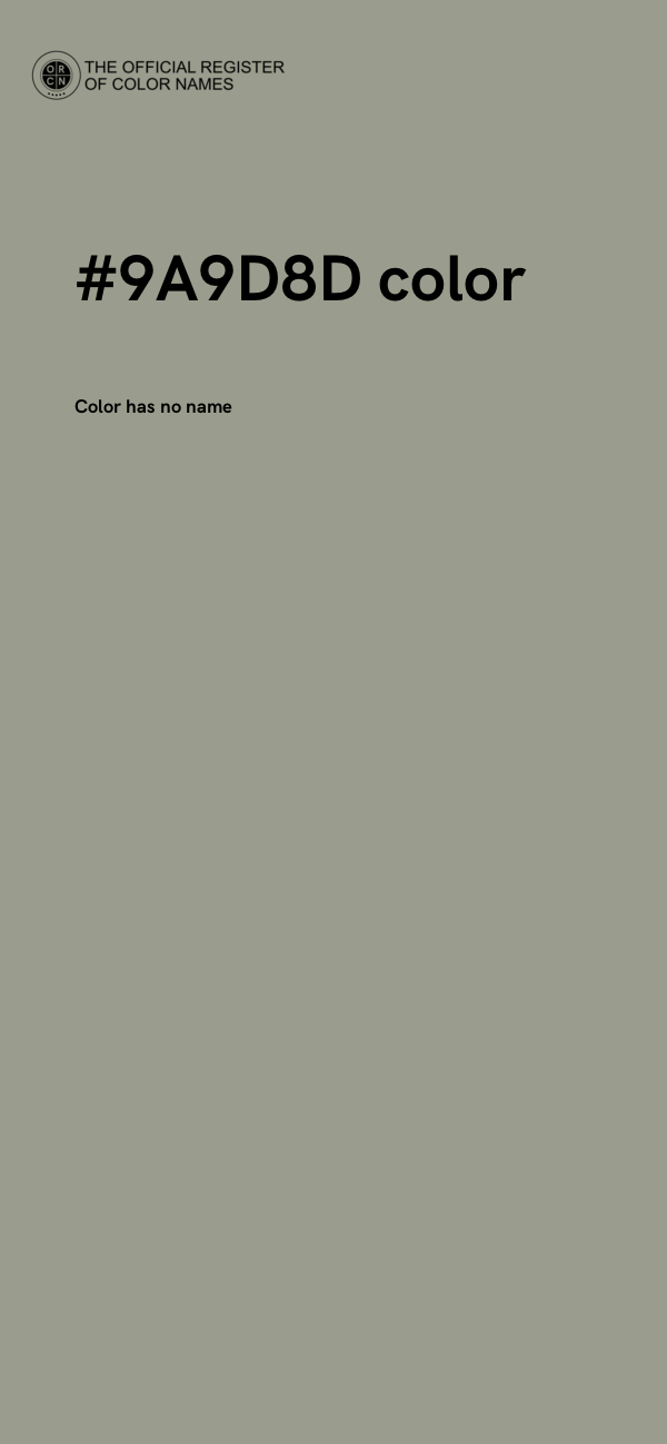 #9A9D8D color image