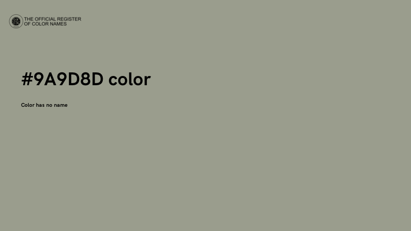 #9A9D8D color image