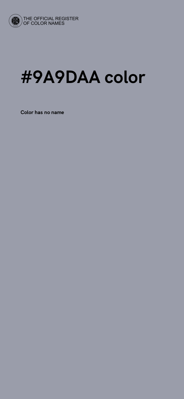 #9A9DAA color image