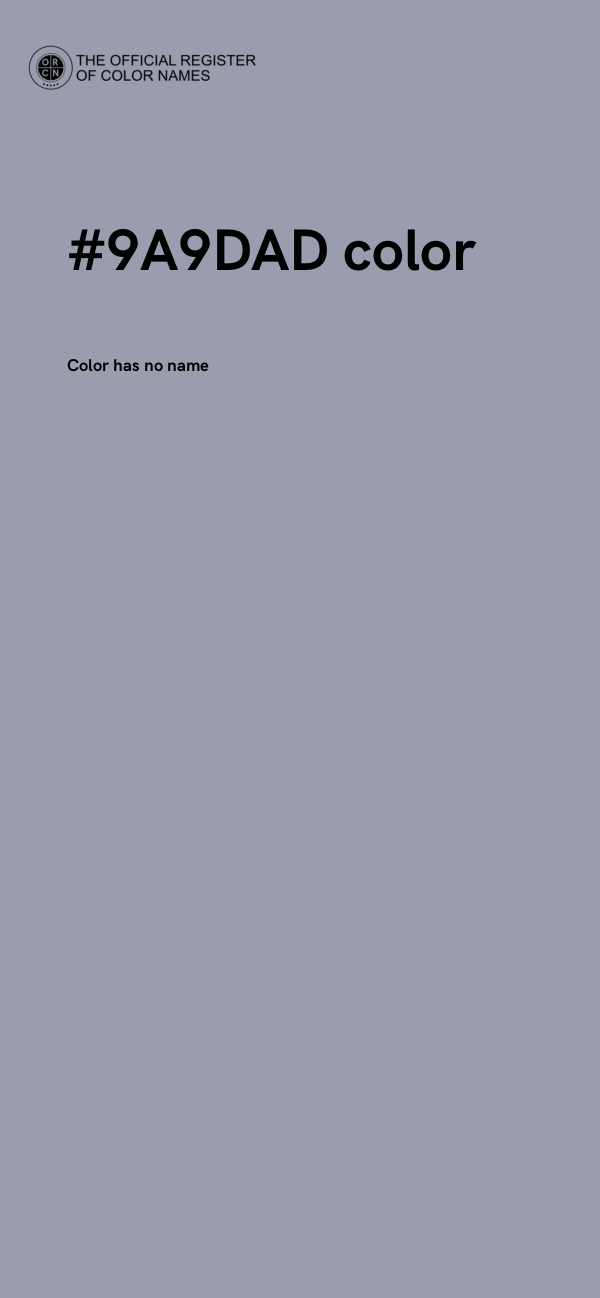 #9A9DAD color image