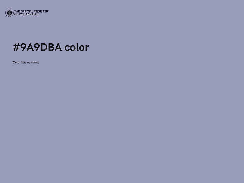 #9A9DBA color image