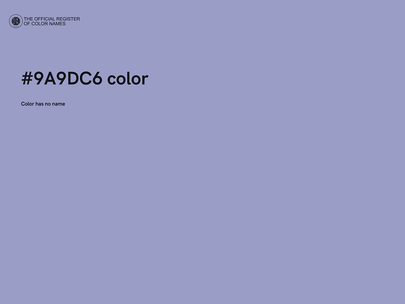 #9A9DC6 color image
