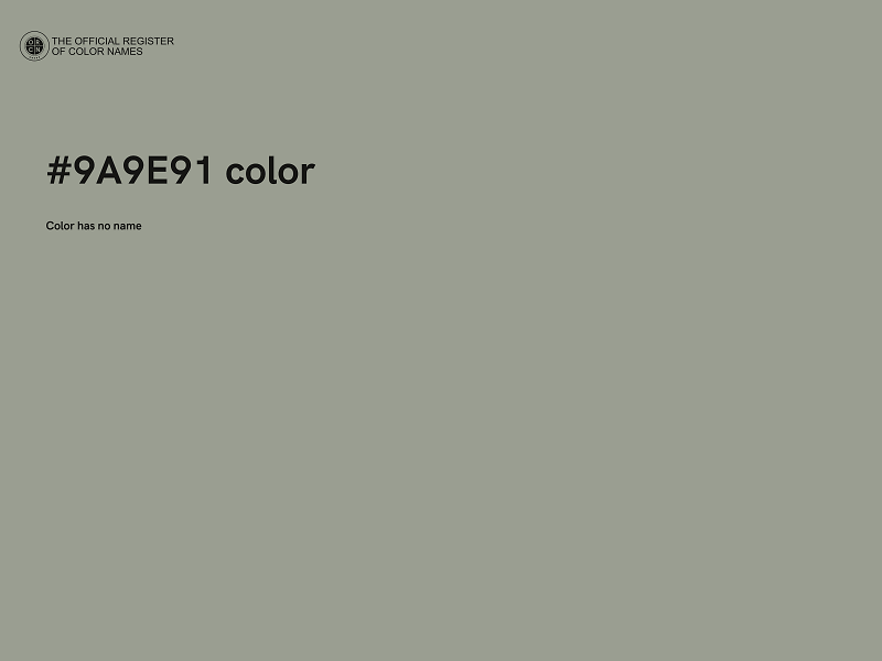 #9A9E91 color image