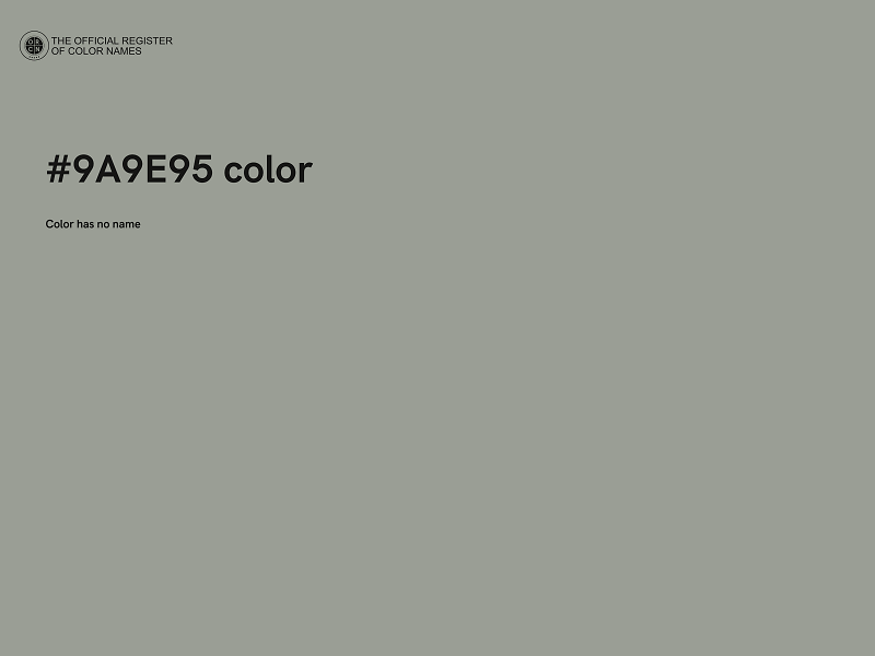 #9A9E95 color image