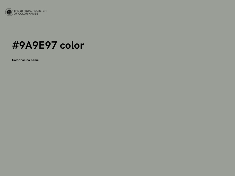 #9A9E97 color image