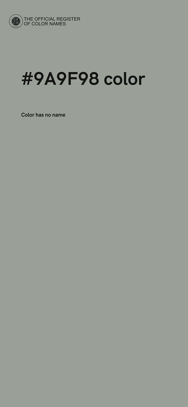 #9A9F98 color image