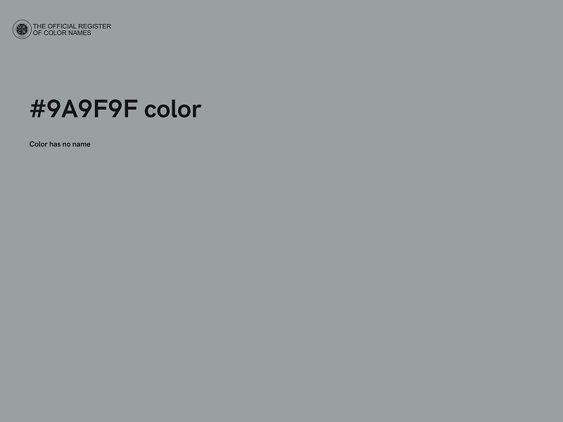 #9A9F9F color image