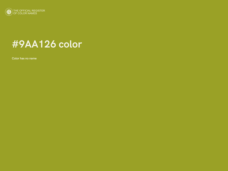 #9AA126 color image