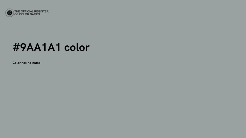 #9AA1A1 color image