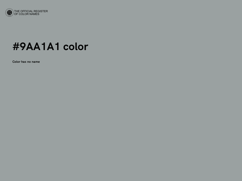 #9AA1A1 color image