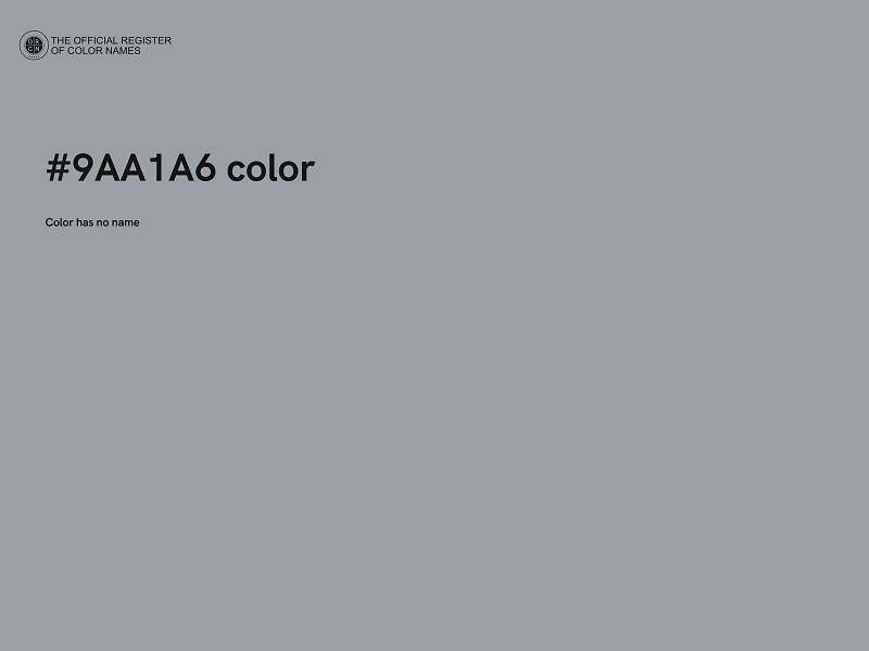 #9AA1A6 color image