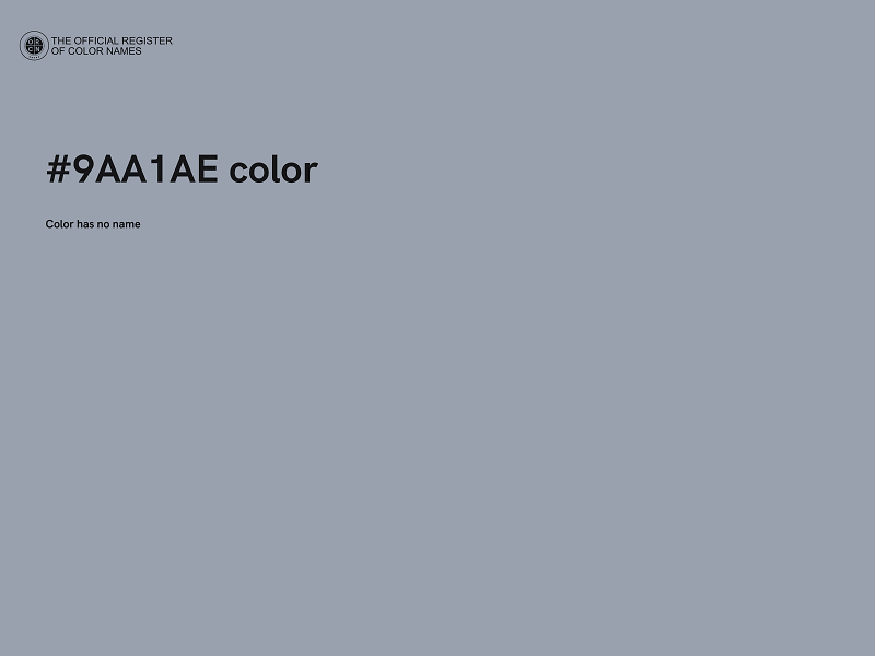 #9AA1AE color image