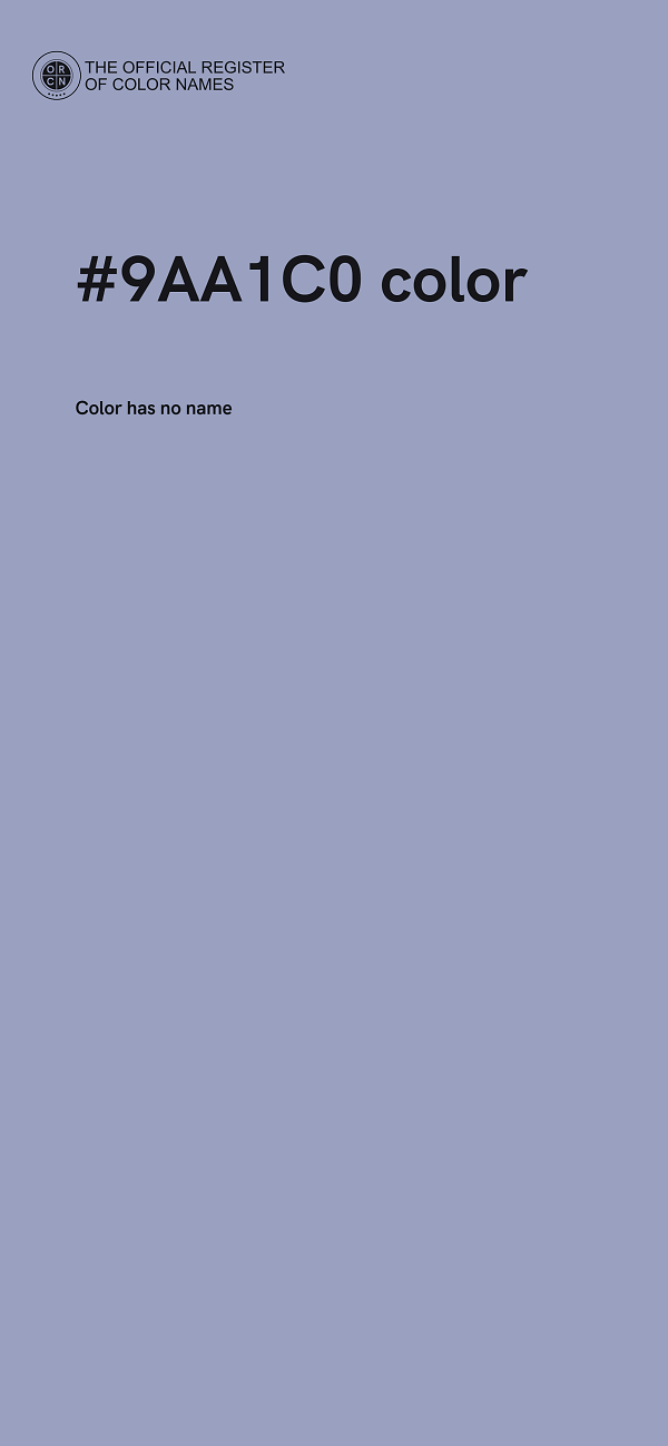 #9AA1C0 color image
