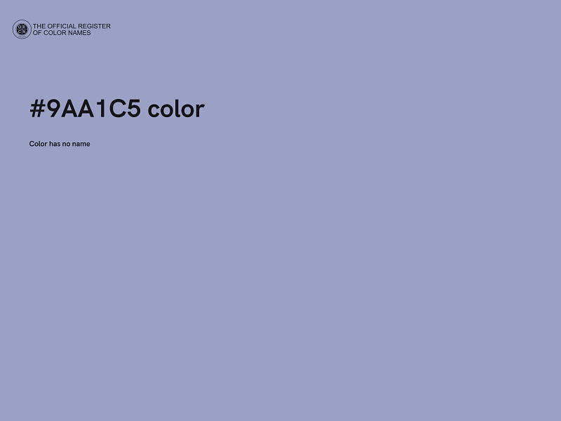 #9AA1C5 color image