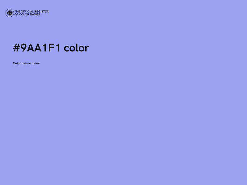#9AA1F1 color image