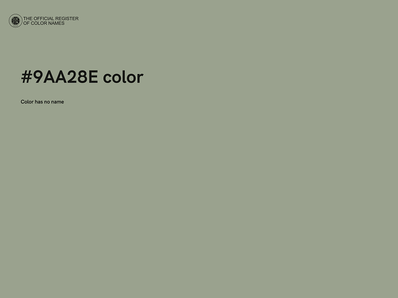 #9AA28E color image