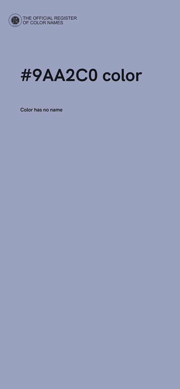 #9AA2C0 color image