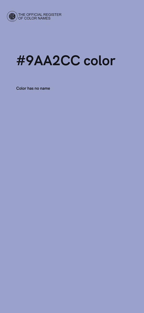 #9AA2CC color image